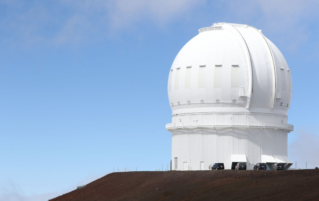 Telescope on the summit of Mauna Kea. 9 april 2015. photograph Cory Lum/Civil Beat