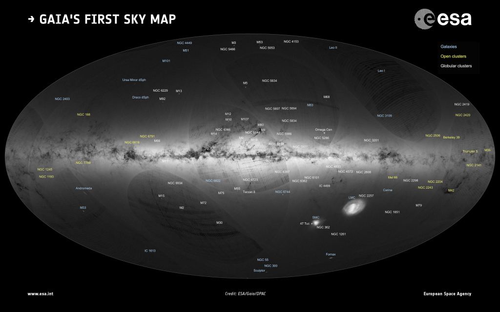 Credit: ESA / Gaia / DPAC / A. Moitinho & M. Barros, CENTRA – University of Lisbon.