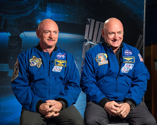 Identical twins Scott Kelly and Mark Kelly, who participa...