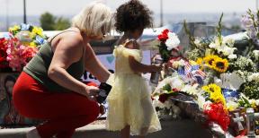 child at El Paso memorial