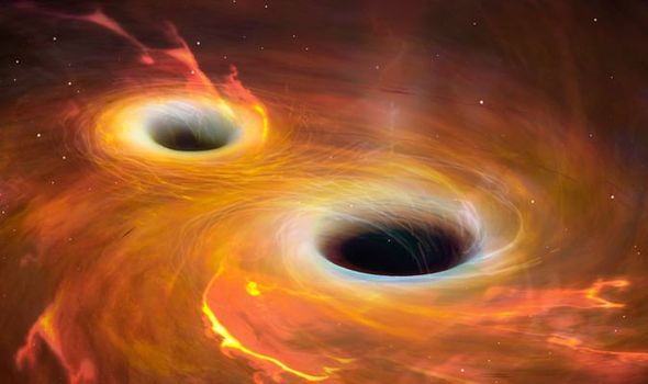 Black hole collisions three supermassive black holes crash NASA Chandra