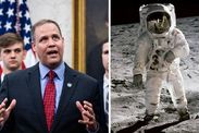 Moon landing NASA Jim Bridenstine return Moon Artemis 2024