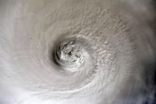 NASA astronaut Christina Koch of the Expedition 60 crew snapped this photo, one in a series, from the International Space Station on Sept. 2, 2019 as the storm battered the northern Bahamas. 