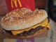  A Quarter Pounder hamburger at McDonald's restaurant