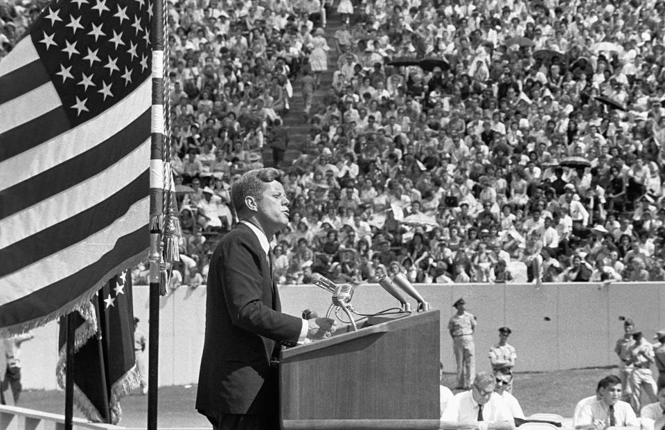 President Kennedy Gives His 'Race for Space' Speech