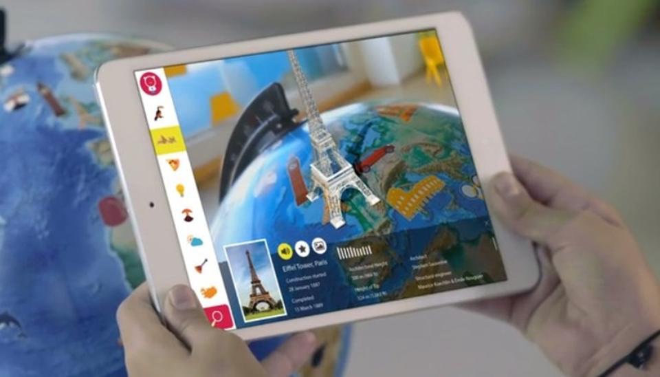 Orboot is a 10-inch globe and companion app (iOS or Android) that lets kids check out the world and complete activities in an augmented reality environment.