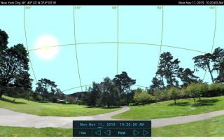 For skywatchers on the U.S. East Coast, the sun will be about 28 degrees above the horizon in the middle of Mercury's transit. 