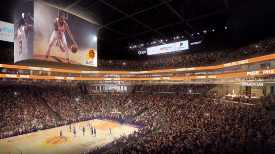 The Suns will have new LED advertorials around the arena after the renovations that will replace previous standalone advertising.