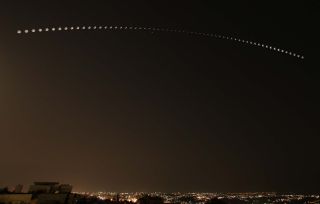 Astrophotographer Zaid Abbadi captured the partial lunar eclipse of July 16-17, 2019 from Amman, Jordan.