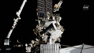 NASA astronaut Andrew Morgan and European Space Agency astronaut Luca Parmitano spent more than 6 hours working outside the International Space Station on a spacewalk repair of the $2 billion Alpha Magnetic Spectrometer on Jan. 25, 2020.