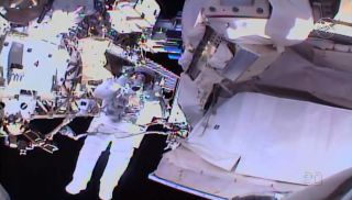 NASA astronaut Andrew Morgan and European Space Agency astronaut Luca Parmitano spent more than 6 hours working outside the International Space Station on a spacewalk repair of the $2 billion Alpha Magnetic Spectrometer on Jan. 25, 2020.