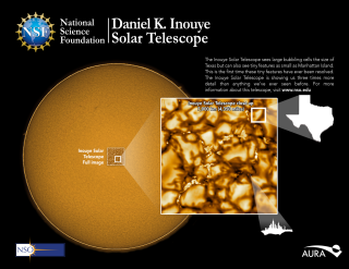 An infographic shows the scale of the features captured in the newly released image.