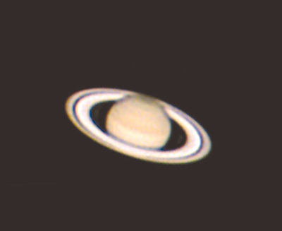  The planet Saturn is pictured in a photo taken by Bill Beers, of the Warren Astronomical Society, through an 11-inch telescope at his cabin west of Cadillac. You could fit 764 Earths inside of Saturn. 