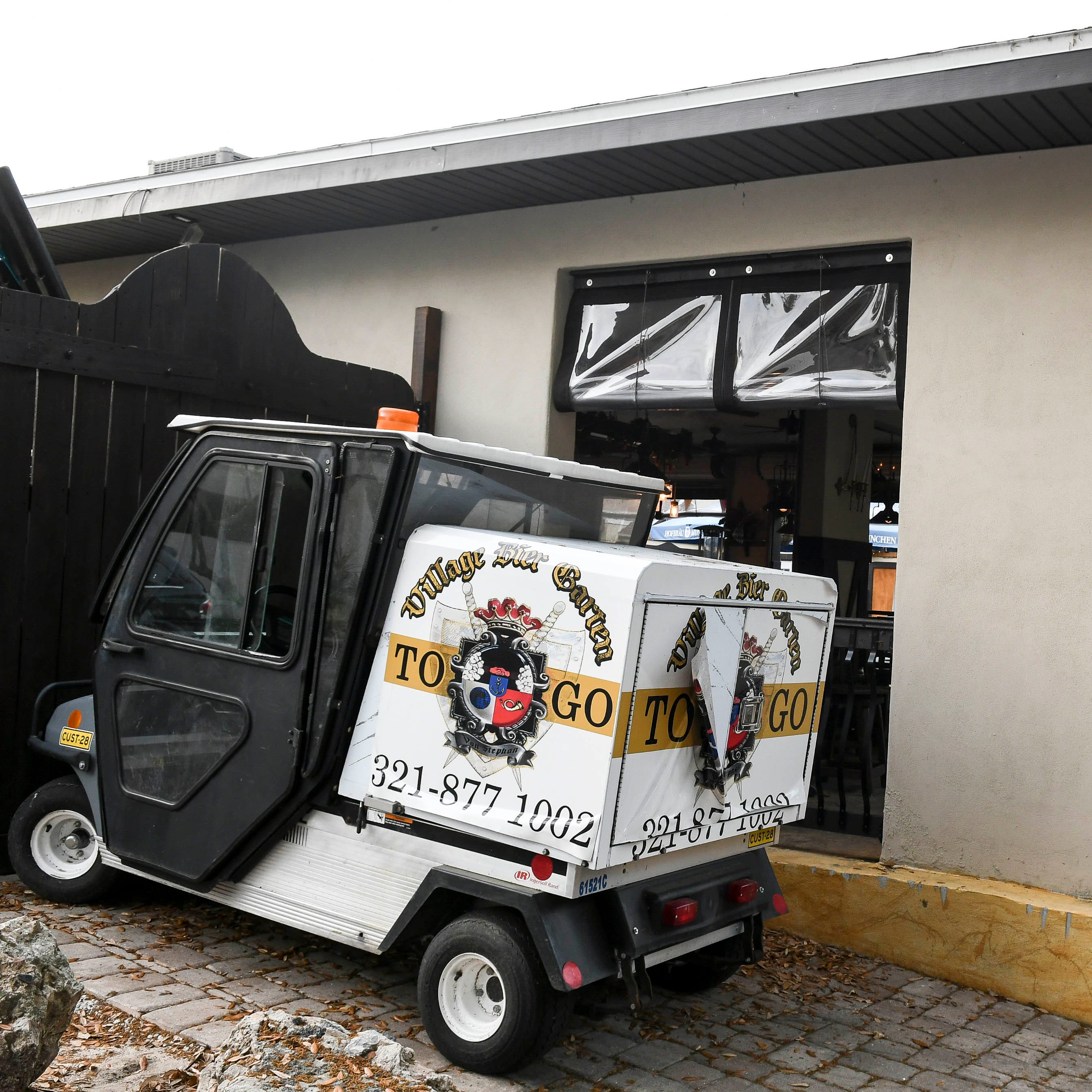 Village Bier Garten in Cocoa Village is one of many restaurants emphasizing take out orders in the wake of the coronavirus pandemic. Mandatory Credit: Craig Bailey/FLORIDA TODAY via USA TODAY NETWORK