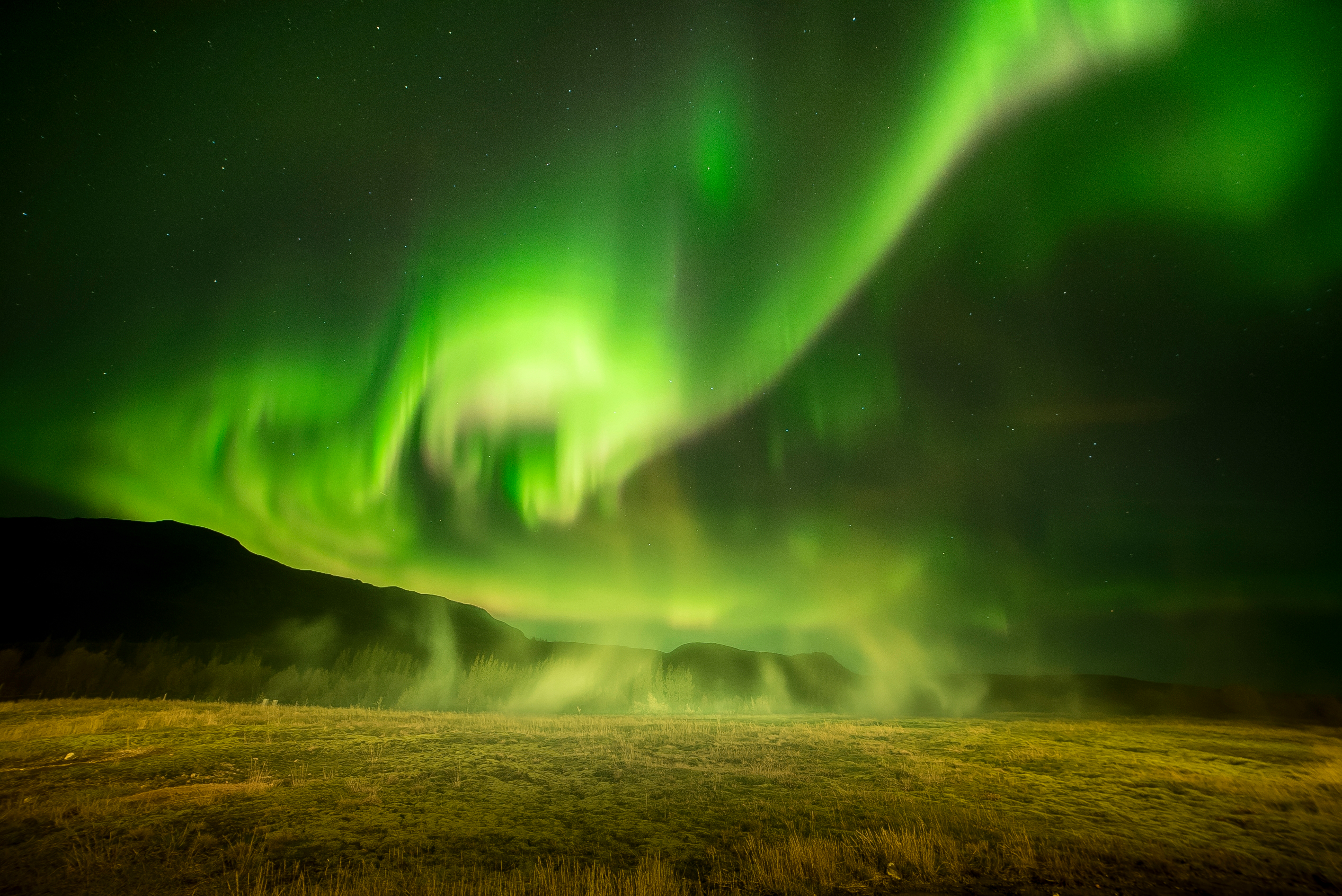 This spooky image was captured in Iceland