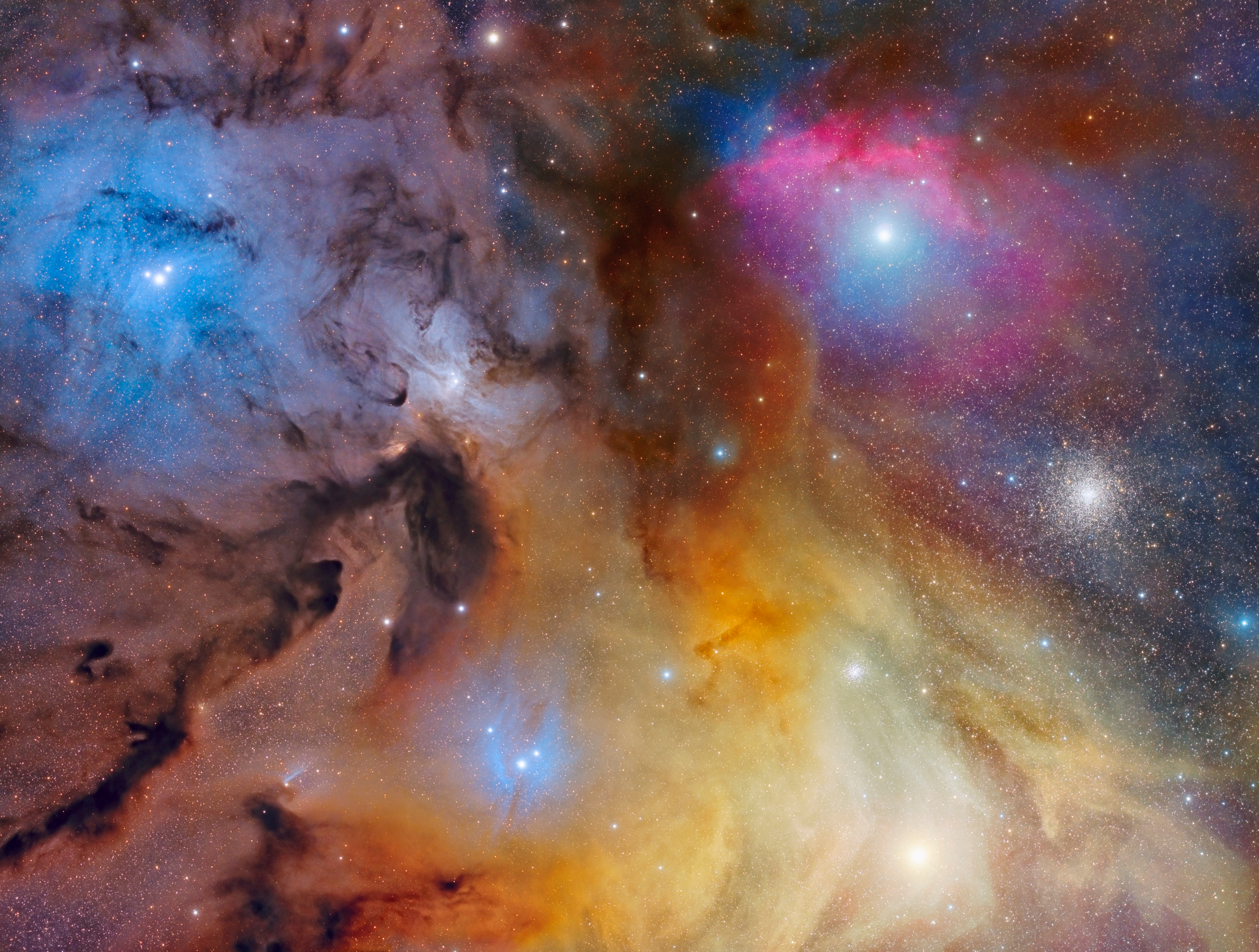 A nebula is an interstellar cloud of dust and gasses