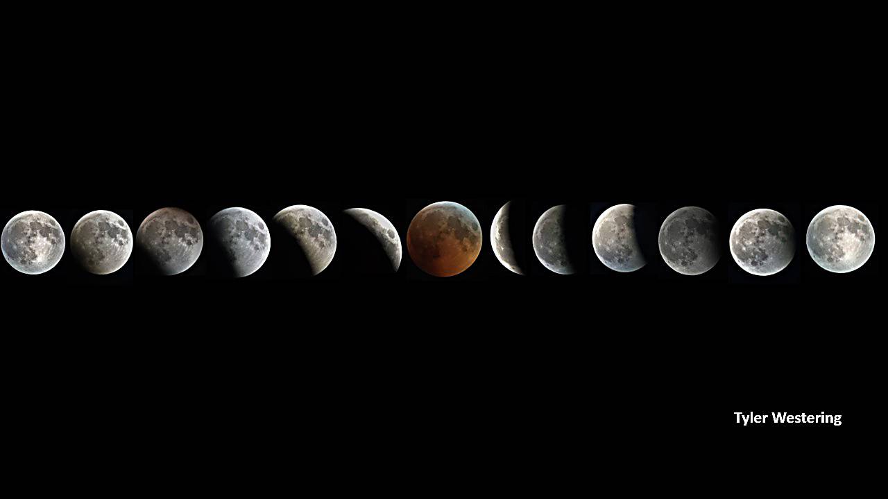 Winner of a national Astronomical League award, Tyler Westering of Roselle used his images of this 2019 lunar eclipse in his online presentation titled "Thriller Astronomy."