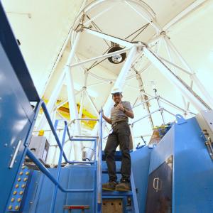 Hawaiʻi Island native Logan Sato during internship at Gemini, he's now an engineer there.