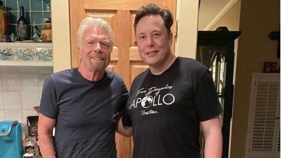 Richard Branson with Elon Musk