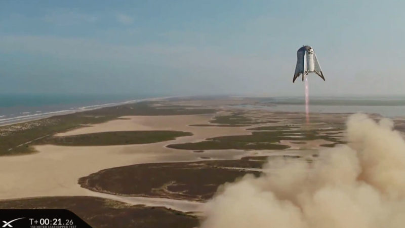 Amazing Video: SpaceX Starhopper test hop to a height of 150 meters – SYFY WIRE