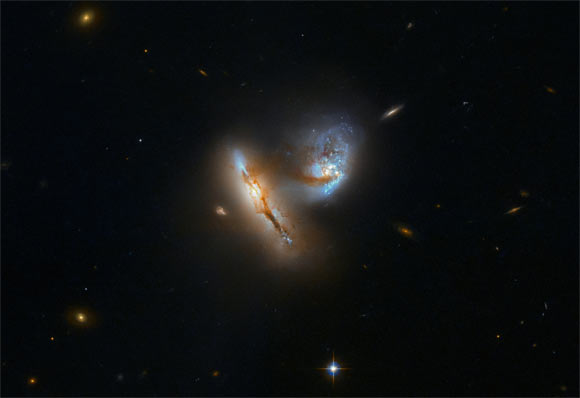 Hubble Watches Graceful Dance of Interacting Galaxies: UGC 2369 | Astronomy – Sci-News.com