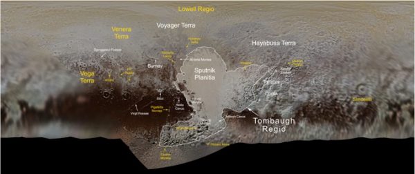 IAU approves more names for features on Pluto – Astronomy Now – Astronomy Now Online