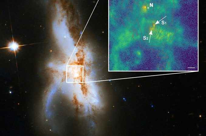 A galactic train wreck with three supermassive black holes – Astronomy Now Online