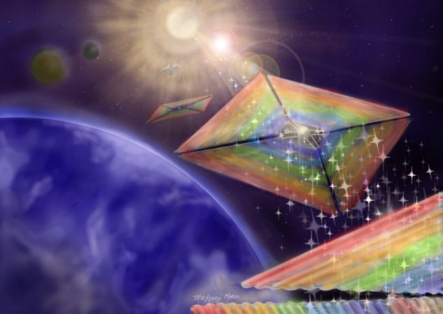 ‘Beam rider’ technology keeps solar sails aligned – physicsworld.com