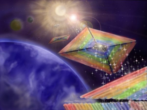 ‘Beam rider’ technology keeps solar sails aligned – physicsworld.com