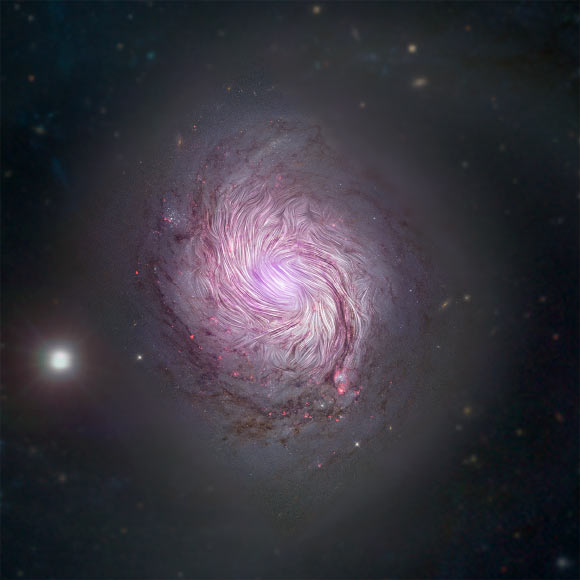 Magnetic Fields Play Important Role in Shaping Spiral Galaxies | Astronomy – Sci-News.com