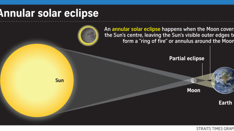Viewing party organised for astronomy enthusiasts to catch rare ‘ring of fire’ around Moon on Dec 26 – The Straits Times