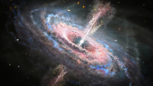 Hubble Space Telescope Spots Quasar Tsunamis | Astronomy – Sci-News.com