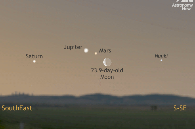 See the old Moon join a dawn planetary parade, 18–19 March – Astronomy Now Online