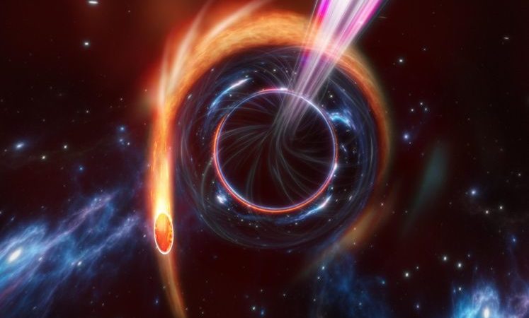 Astronomers Catch a Black Hole Destroying a Nearby Star – Launching Powerful Relativistic Beams of Matter – SciTechDaily