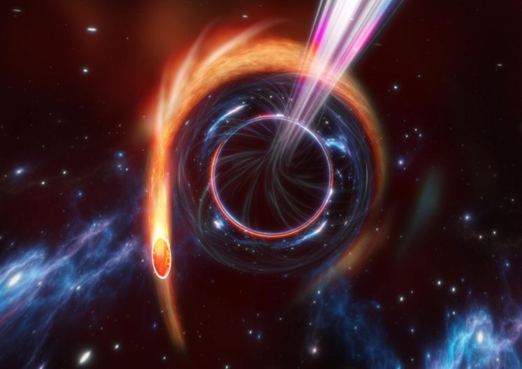 Astronomers Catch a Black Hole Destroying a Nearby Star – Launching Powerful Relativistic Beams of Matter – SciTechDaily